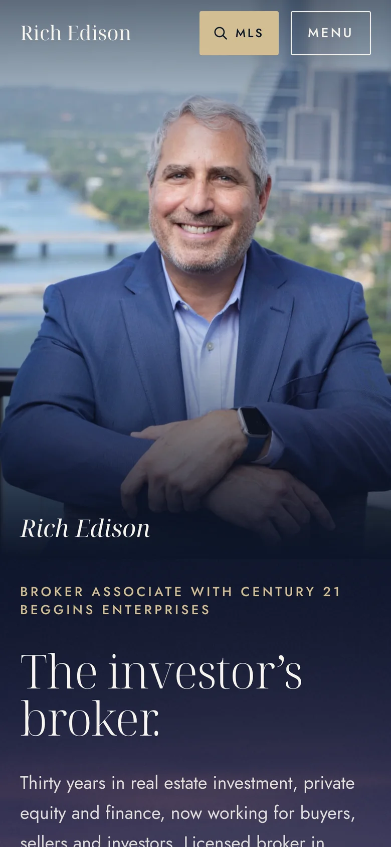 Rich Edison on a phone, screen 1
